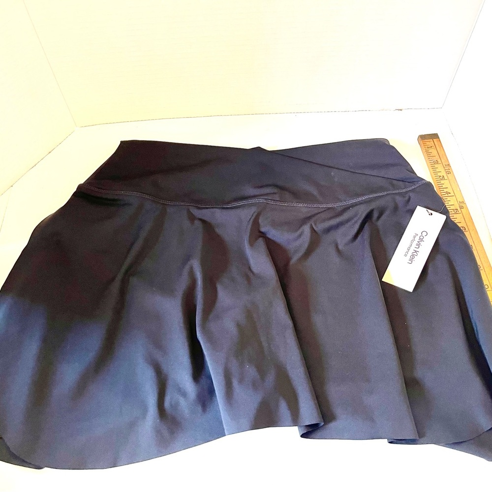 Calvin Klein Black Nylon Skort NEW!
